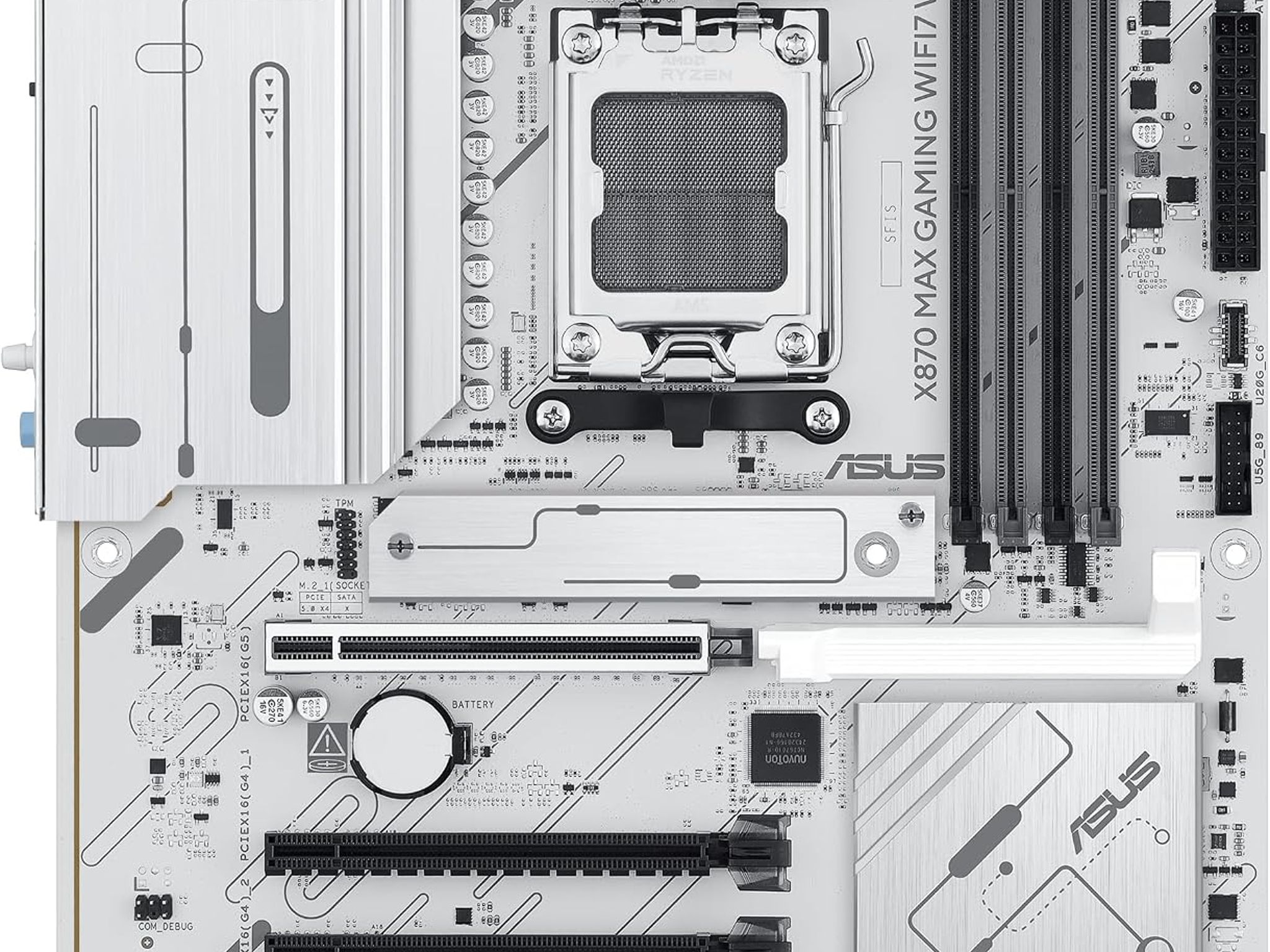 ASUS X870 MAX GAMING WIFI7 AMD X870 AM5 DDR5 ATX Desktop Motherboard