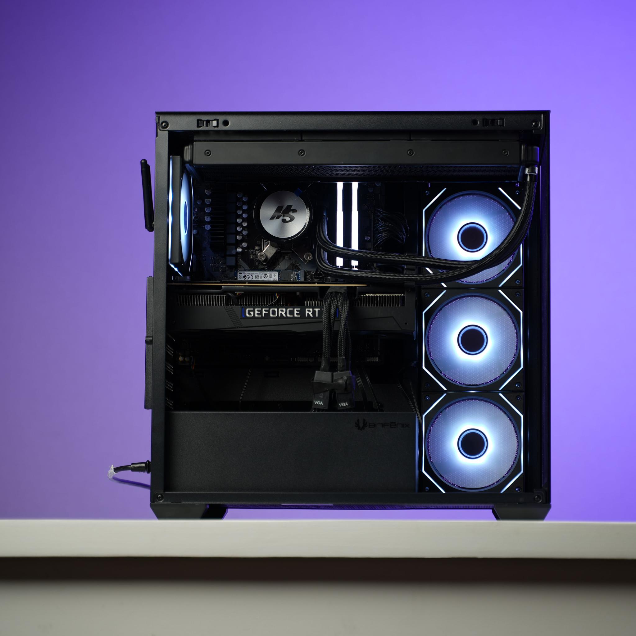 “NOIRFORM 2” RTX 4080 Super Ryzen 7 9700X 32GB 2TB Windows 11 Pro Workstation Gaming PC