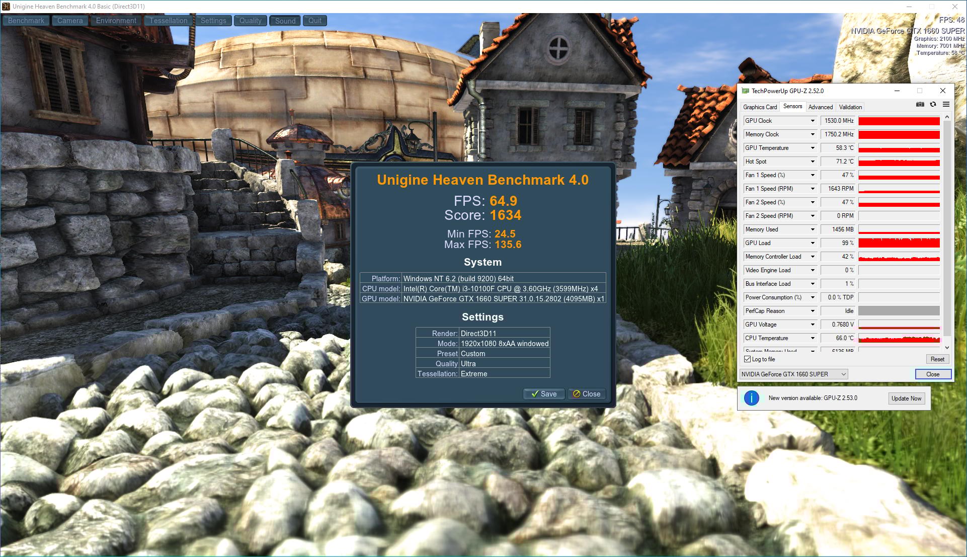 PNY GeForce GTX 1660 SUPER 6GB XLR8 Gaming Overclocked Edition, Used.