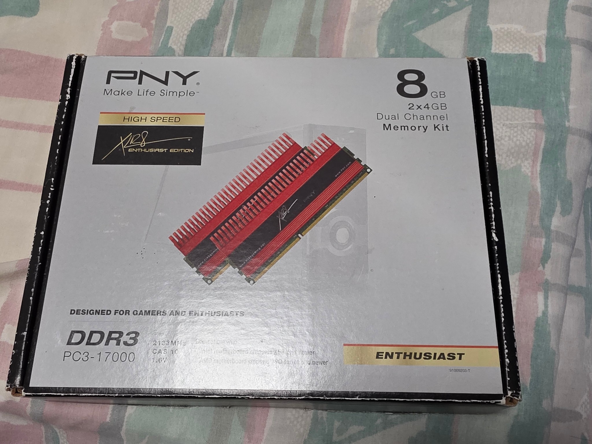 PNY XLR8 8GB (2x4GB) DDR3-2133 Ram kit MD8192KD3-2133-R-X10-Z