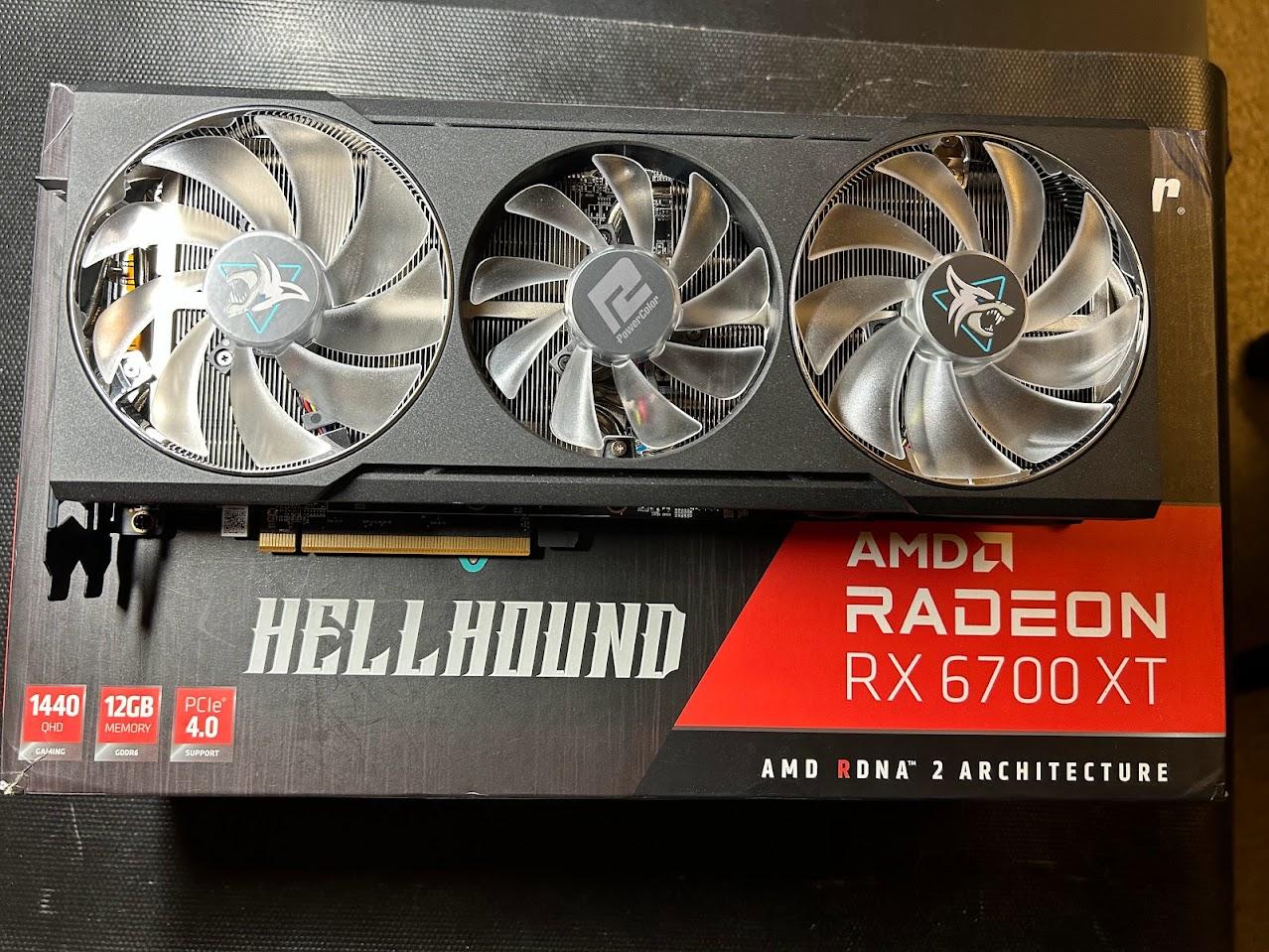 AMD Radeon RX 6700xt 12GB PowerColor Hellhound - Amazon Openbox