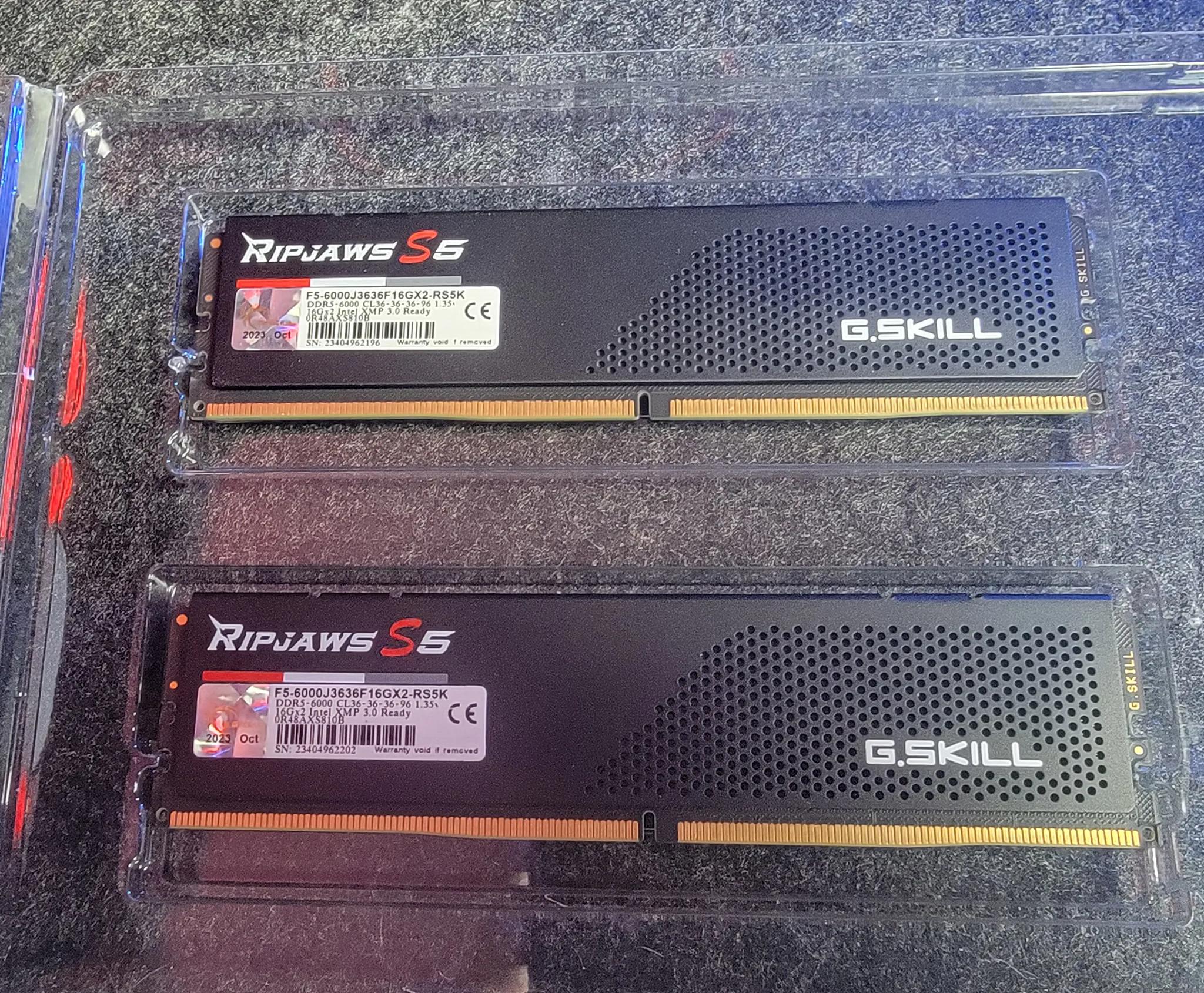 G.Skill Ripjaws S5 32GB (2 x 16GB) DDR5-6000 XMP 3.0