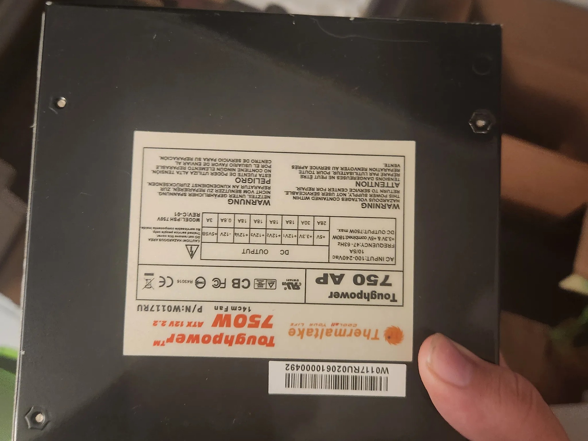 Thermaltake toughpower 750w