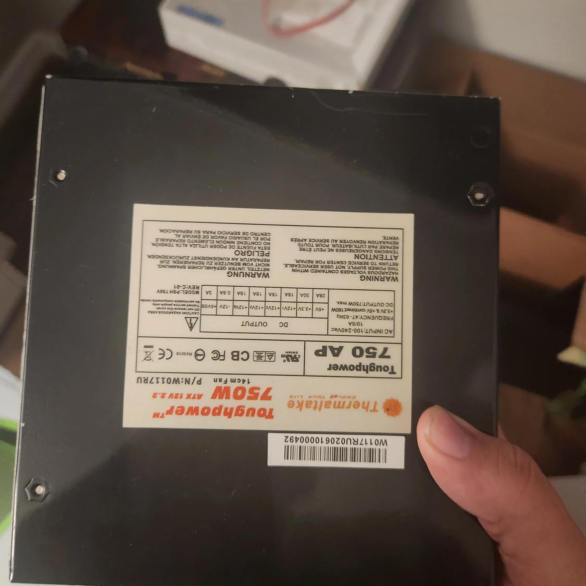 Thermaltake toughpower 750w