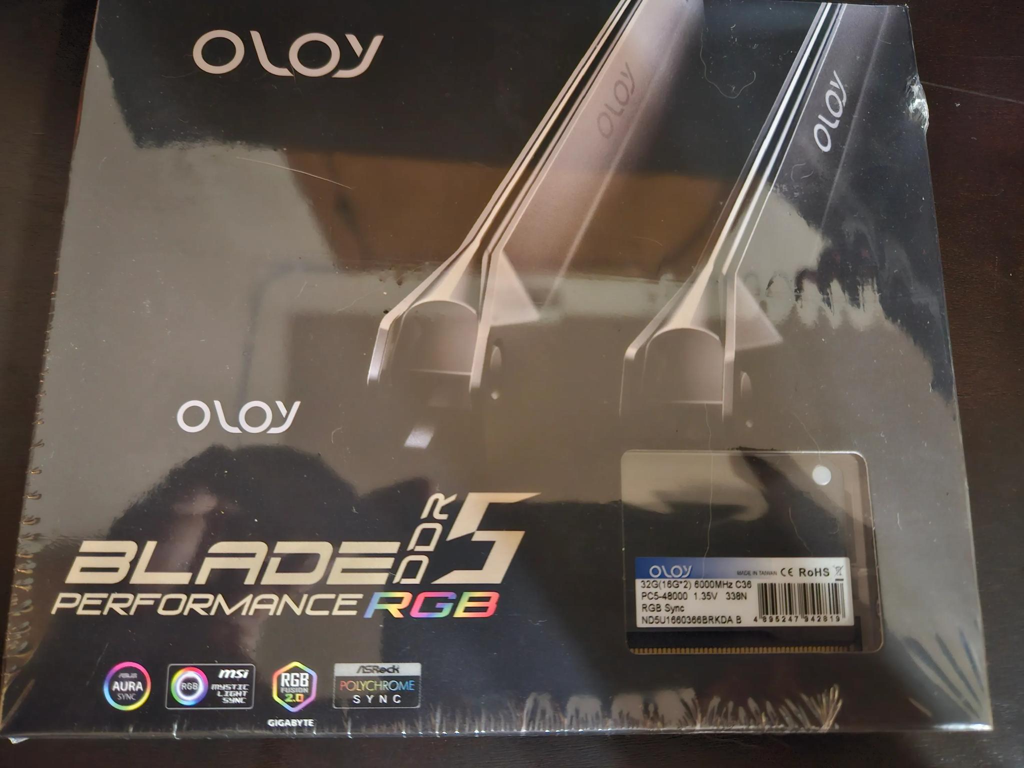 OLOy BNIB Blade RGB 32GB (2 x 16GB) 288-Pin PC RAM DDR5 6000 (PC5 48000)