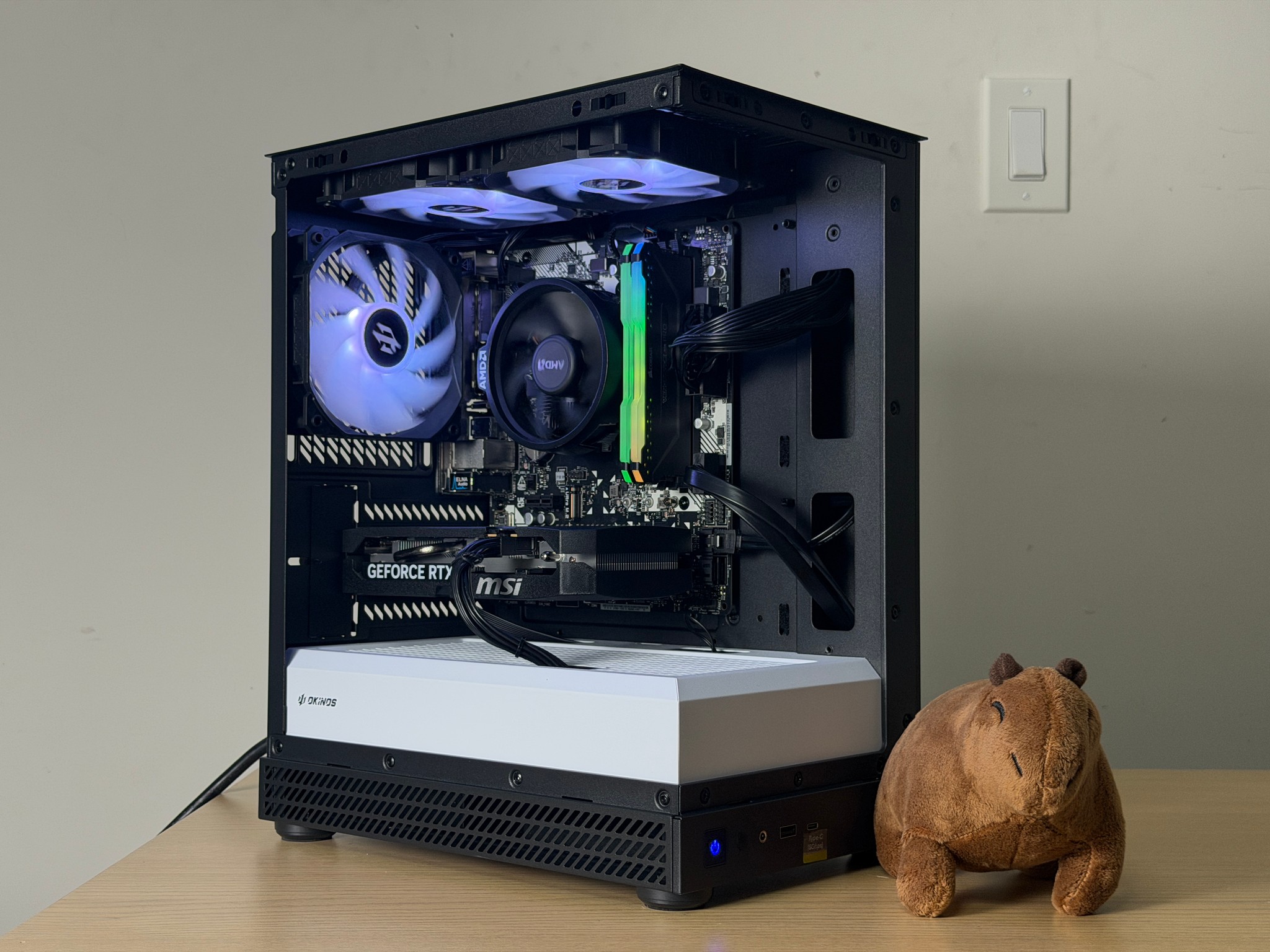 ♠️ Black Gaming PC ♠️ RTX 5050 ( = 4060) | Ryzen 5 4500 | 16gb RGB RAM | 1TB SSD - WiFi, ...