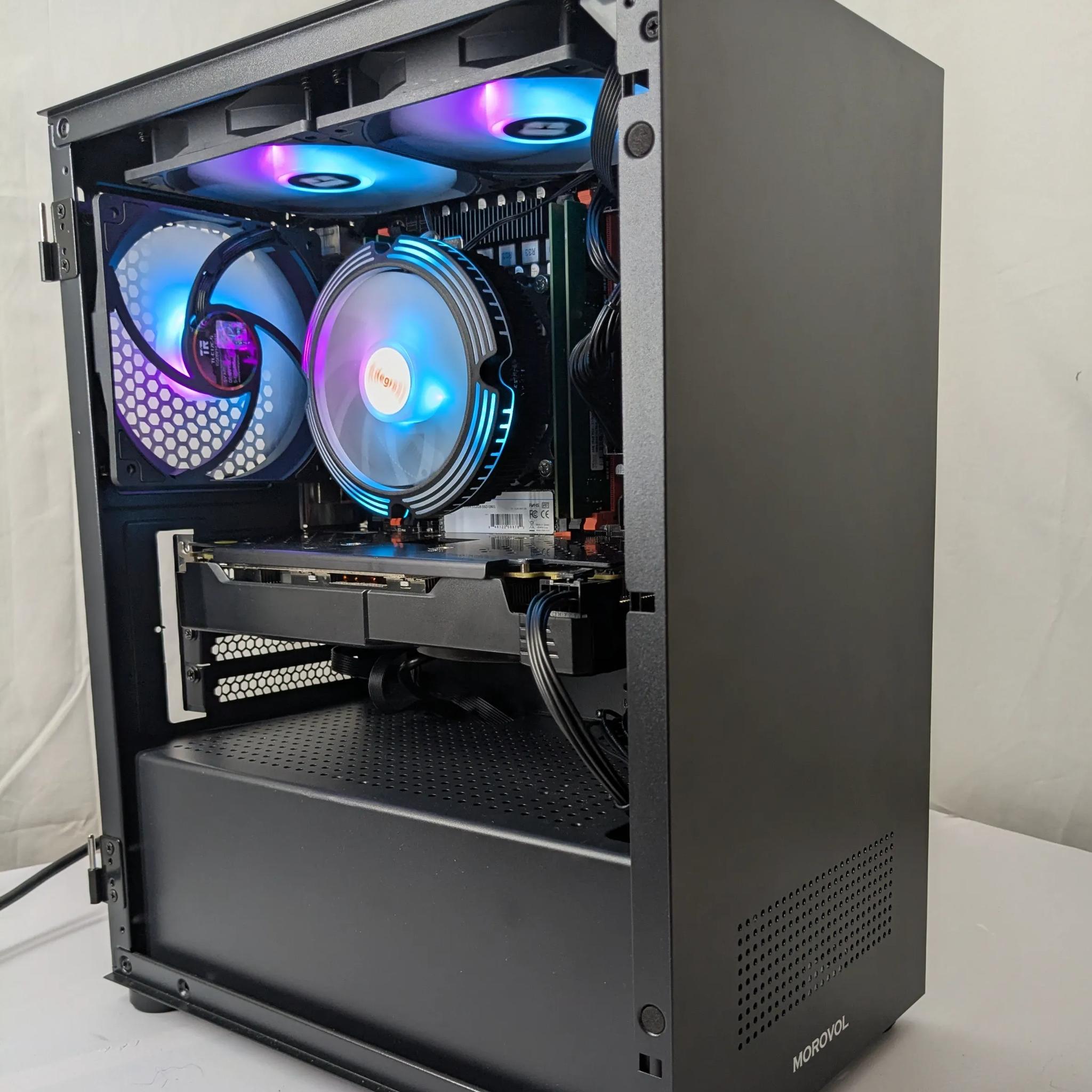 🎮 Budget Gaming PC - RX 570 8GB | Xeon 2630 V4 | 16GB RAM | 500GB NVMe | Win 11 🎮