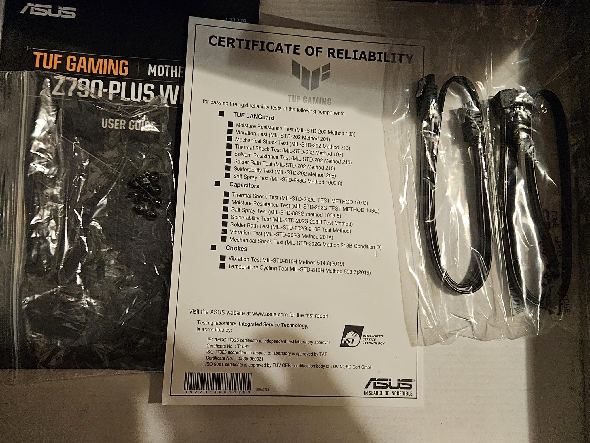 Asus TUF Gaming Z790-Plus Wifi and Intel Core i5-13600k