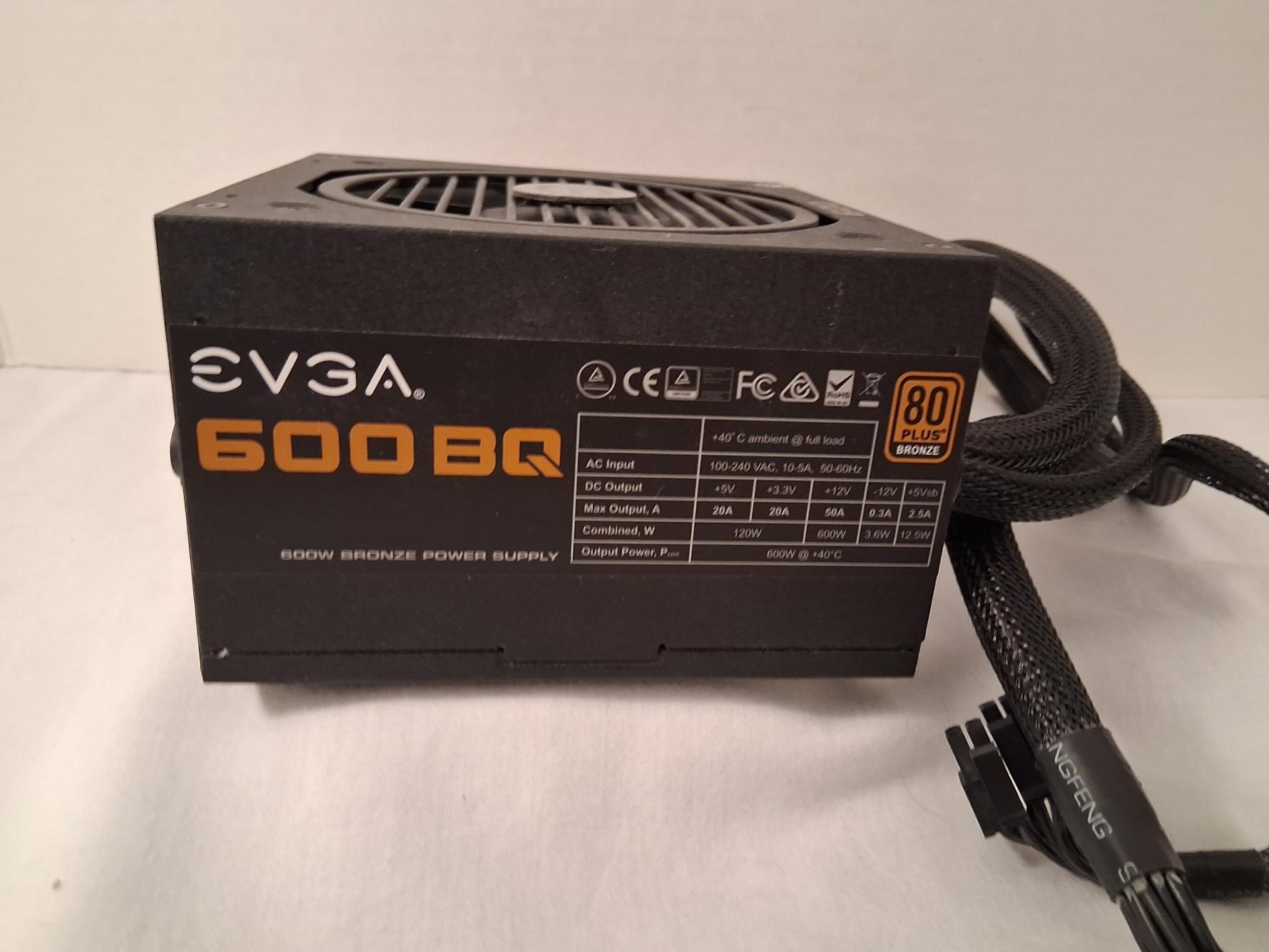 EVGA 600B 80 Plus Bronze Non-Modular Power Supply 600w