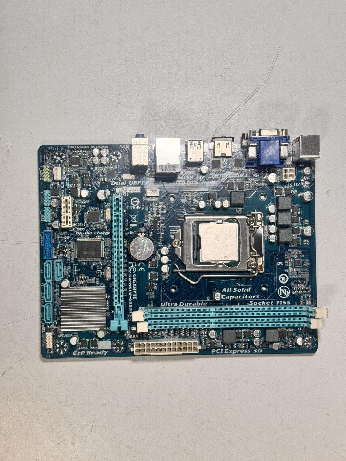 Gigabyte GA-H61M-USB3H Motherboard w/i5-3350P CPU