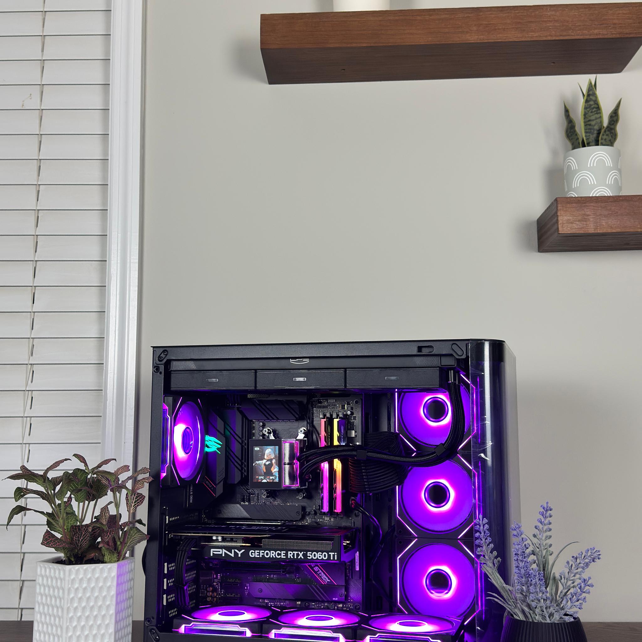 Ryzen 7 5800X | RTX 5060 Ti Gaming PC | 32 GB RAM | Smooth 1440p |  RGB + LCD AIO