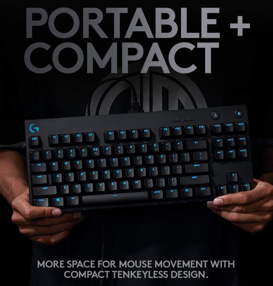 Logitech G Pro X (GX Blue Clicky) Gaming Keyboard