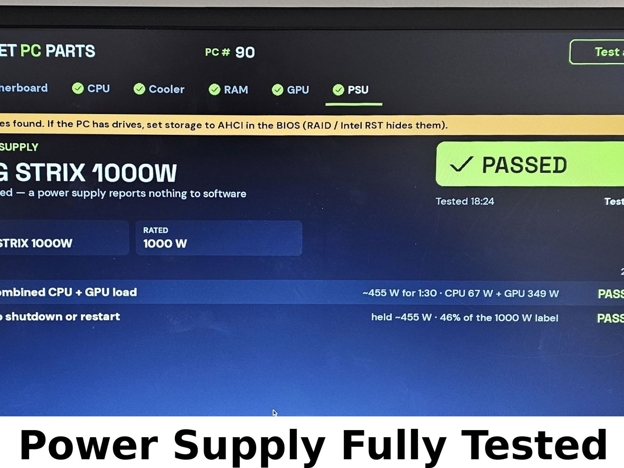 1000 Watt PSU ASUS ROG Strix 1000G Power Supply