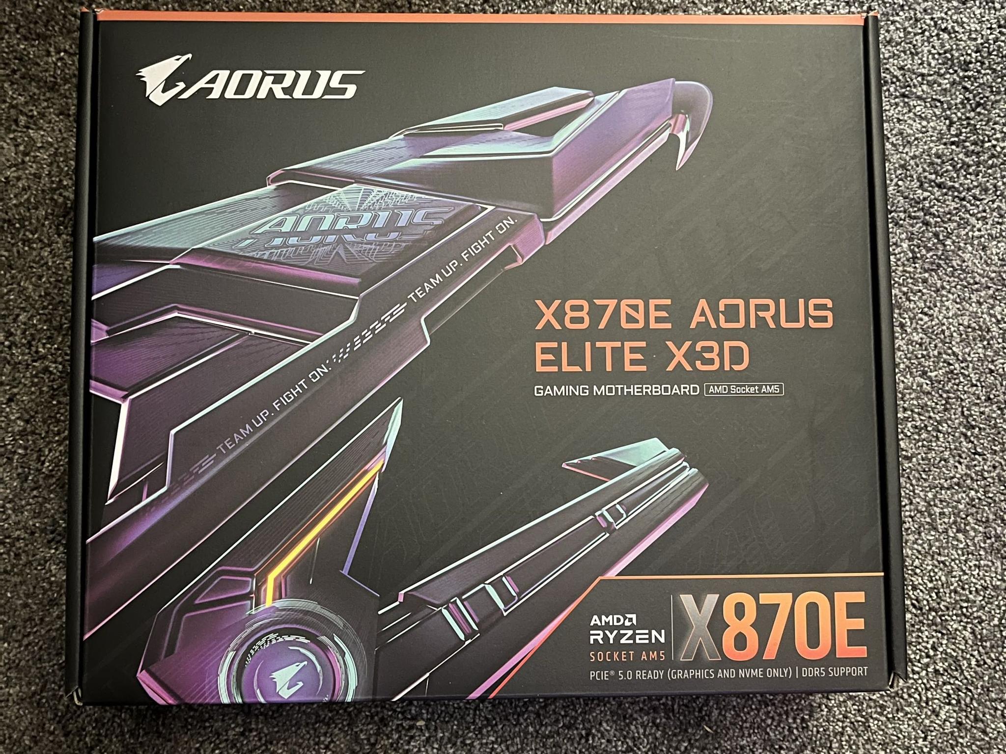!!!BRAND NEW!!! X870e Aorus Elite X3D AM5