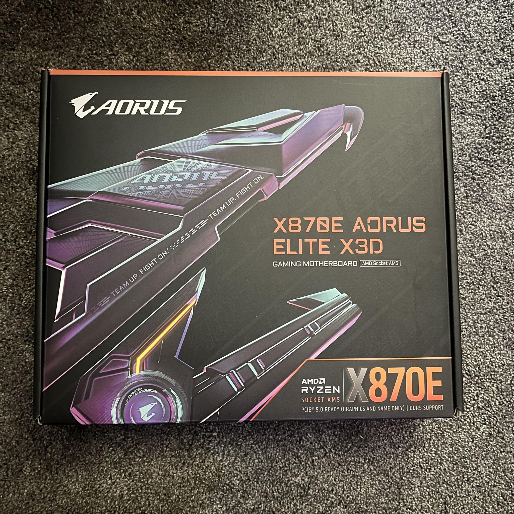 !!!BRAND NEW!!! X870e Aorus Elite X3D AM5