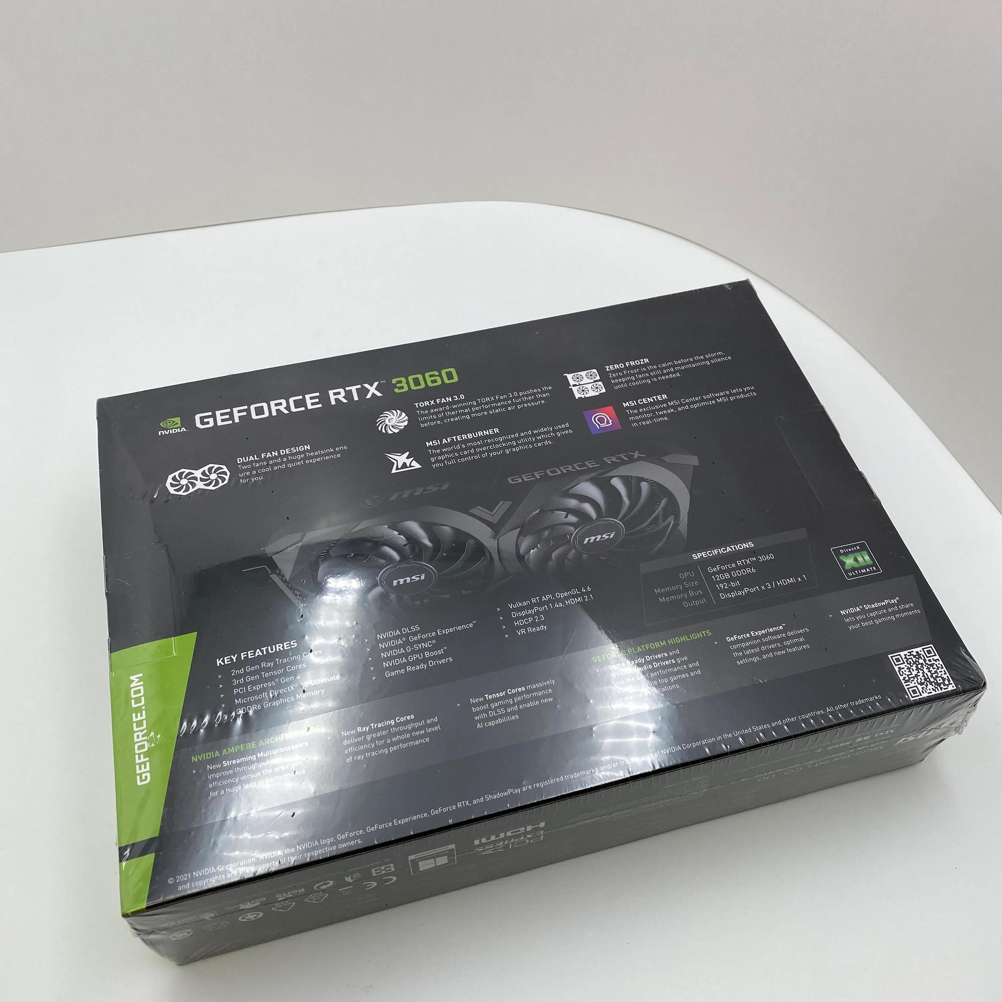 MSI NVIDIA GeForce RTX 3060 VENTUS 2X OC 12 GB GDDR6 Graphics Card