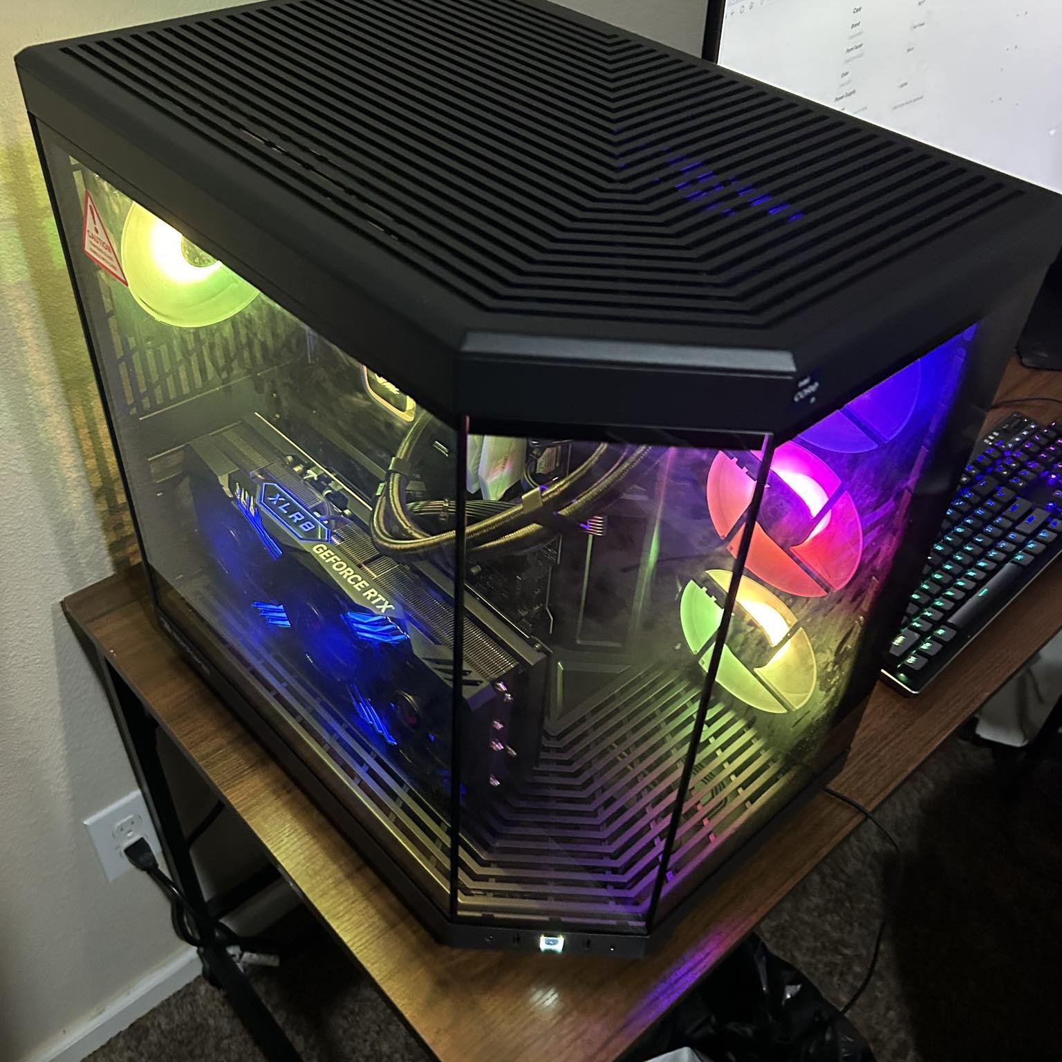 intel i9-14900kf MSI Z790 Geforce GTX4090 24GB  32g DDR5 6000MHZ 2tb M.2GEN4 NVME SSD 360AIO cooler