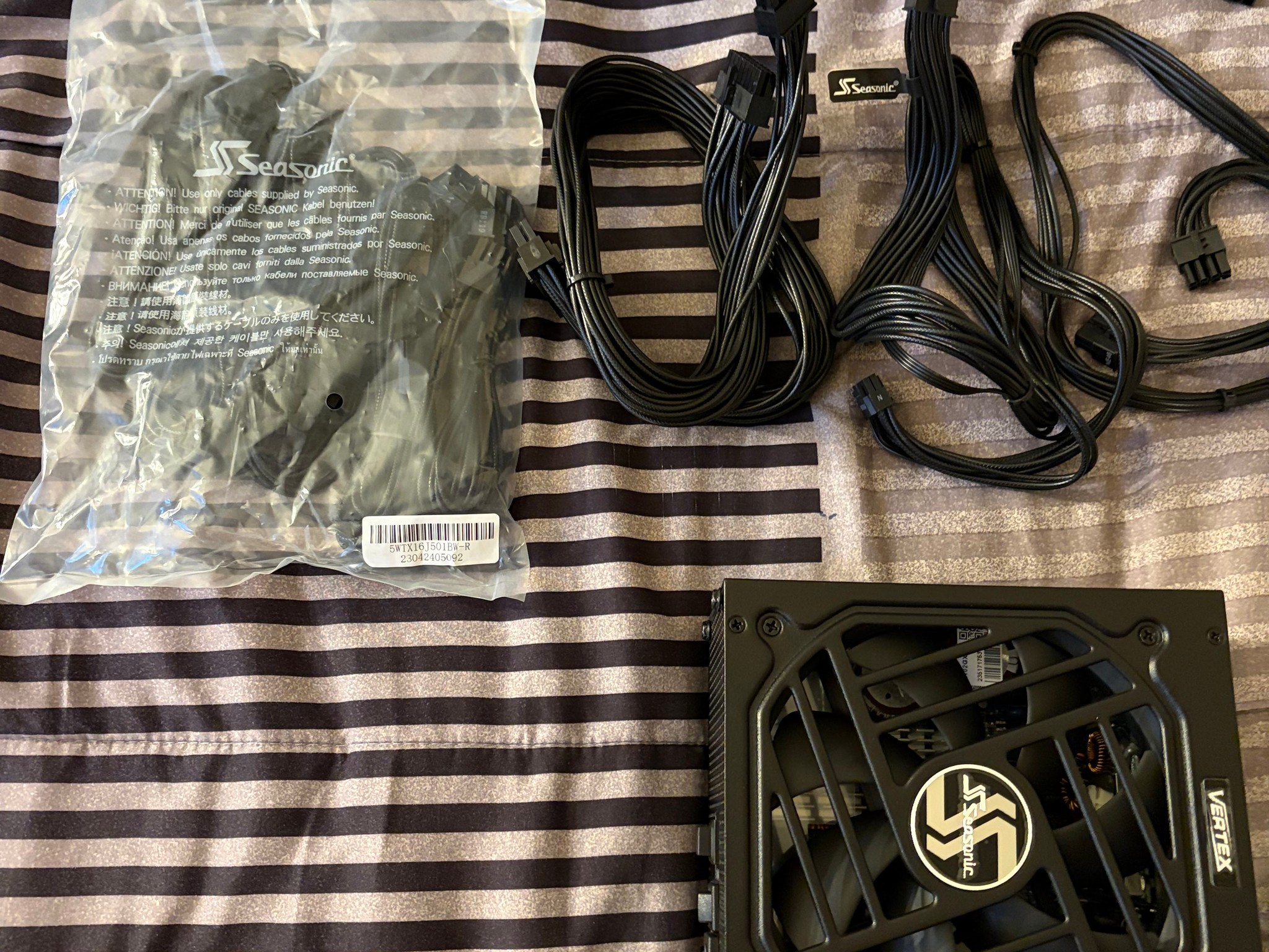 Seasonic Vertex GX-1000 1000W PSU | 80+ Gold | ATX 3.0 / PCIe 5.0 | Fully Modular