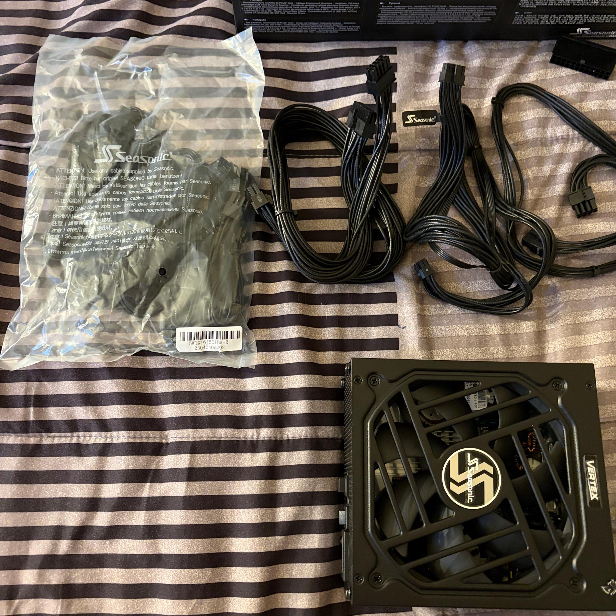Seasonic Vertex GX-1000 1000W PSU | 80+ Gold | ATX 3.0 / PCIe 5.0 | Fully Modular
