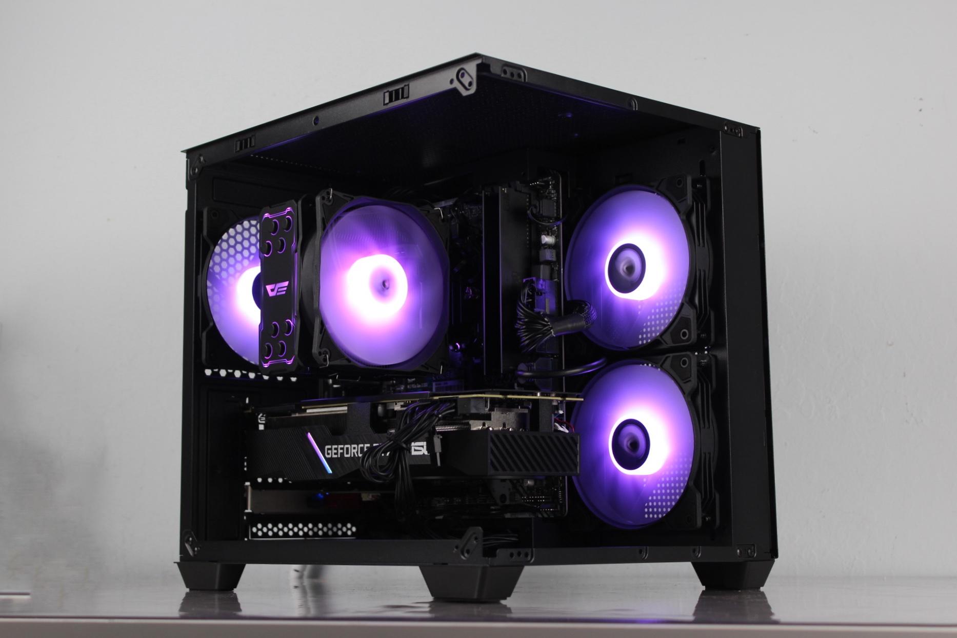 Powerful Black Gaming PC – RTX 2080, Intel i7 9700F, 16GB DDR4, 1TB NVMe SSD - RGB/WiFi/BlueTooth