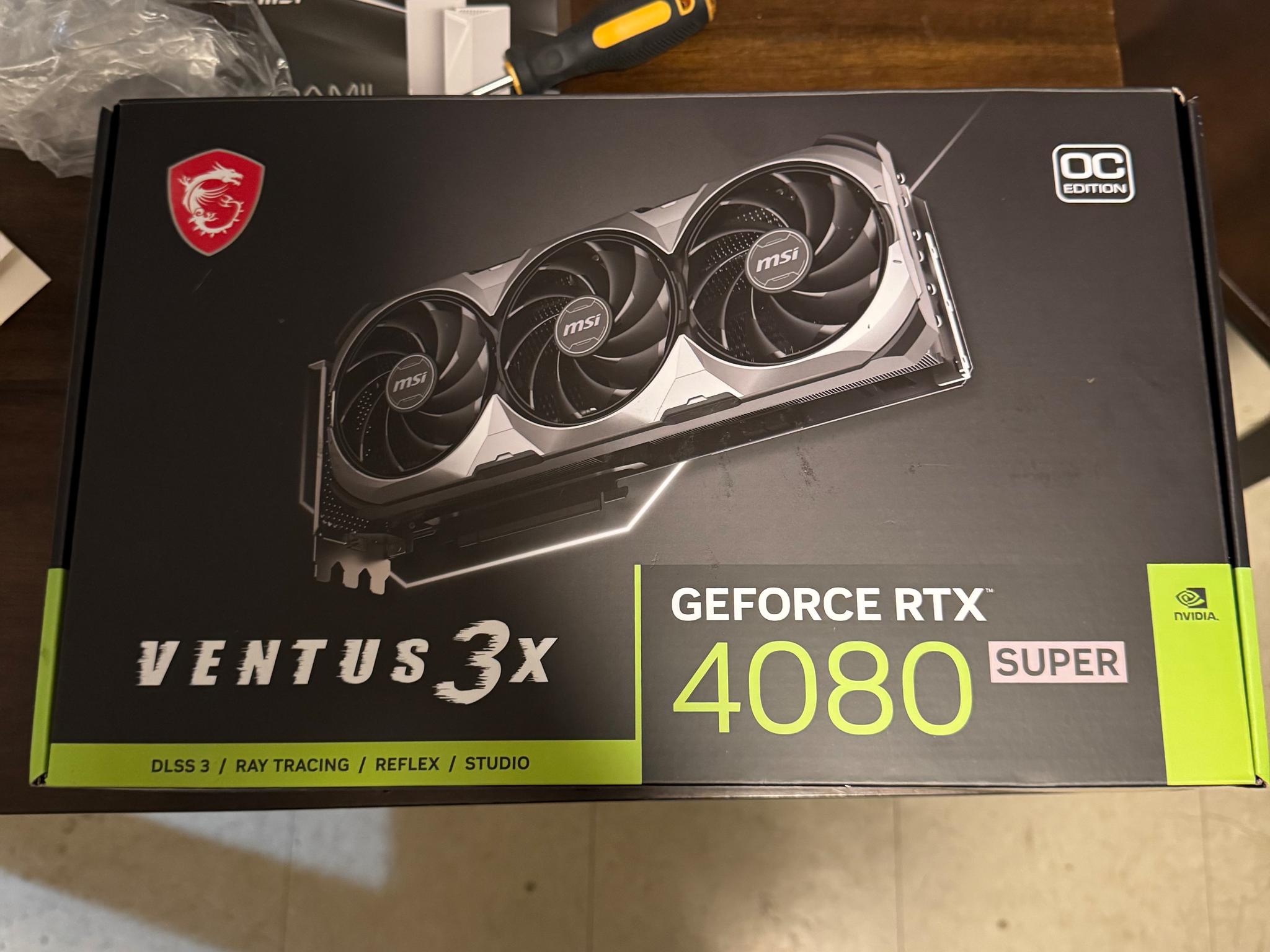 🚀 FOR SALE: MSI GeForce RTX 4080 SUPER 16GB – Like New, In Box 🚀