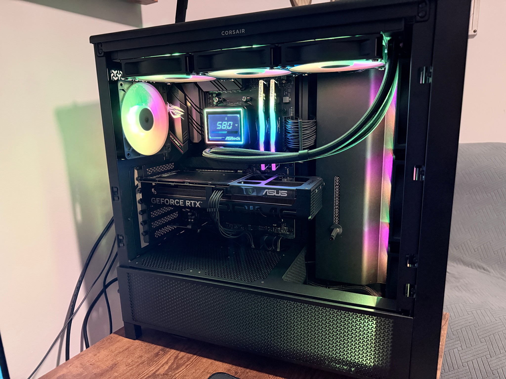 Custom Gaming PC - Ryzen 7 5800XT, 32GB T-Force Delta RGB, ASUS 5060 Ti, 850w PSU