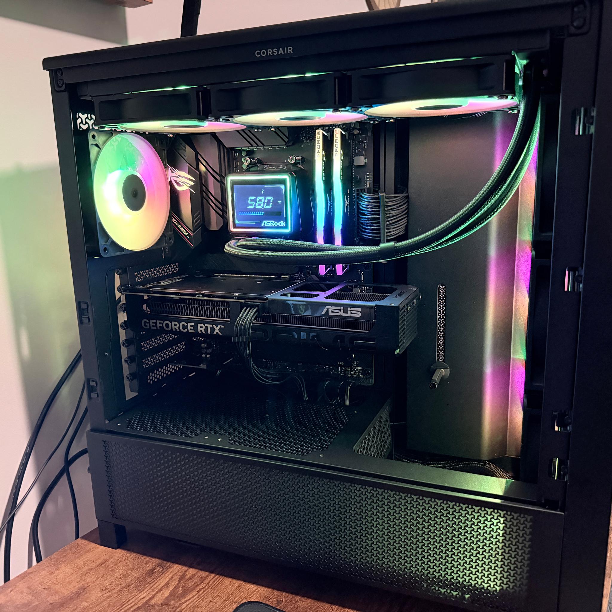 Custom Gaming PC - Ryzen 7 5800XT, 32GB T-Force Delta RGB, ASUS 5060 Ti, 850w PSU