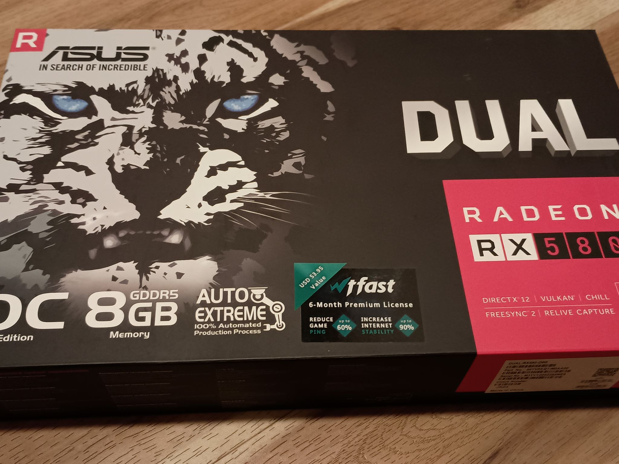 Asus DUAL Radeon RX 580 8GB