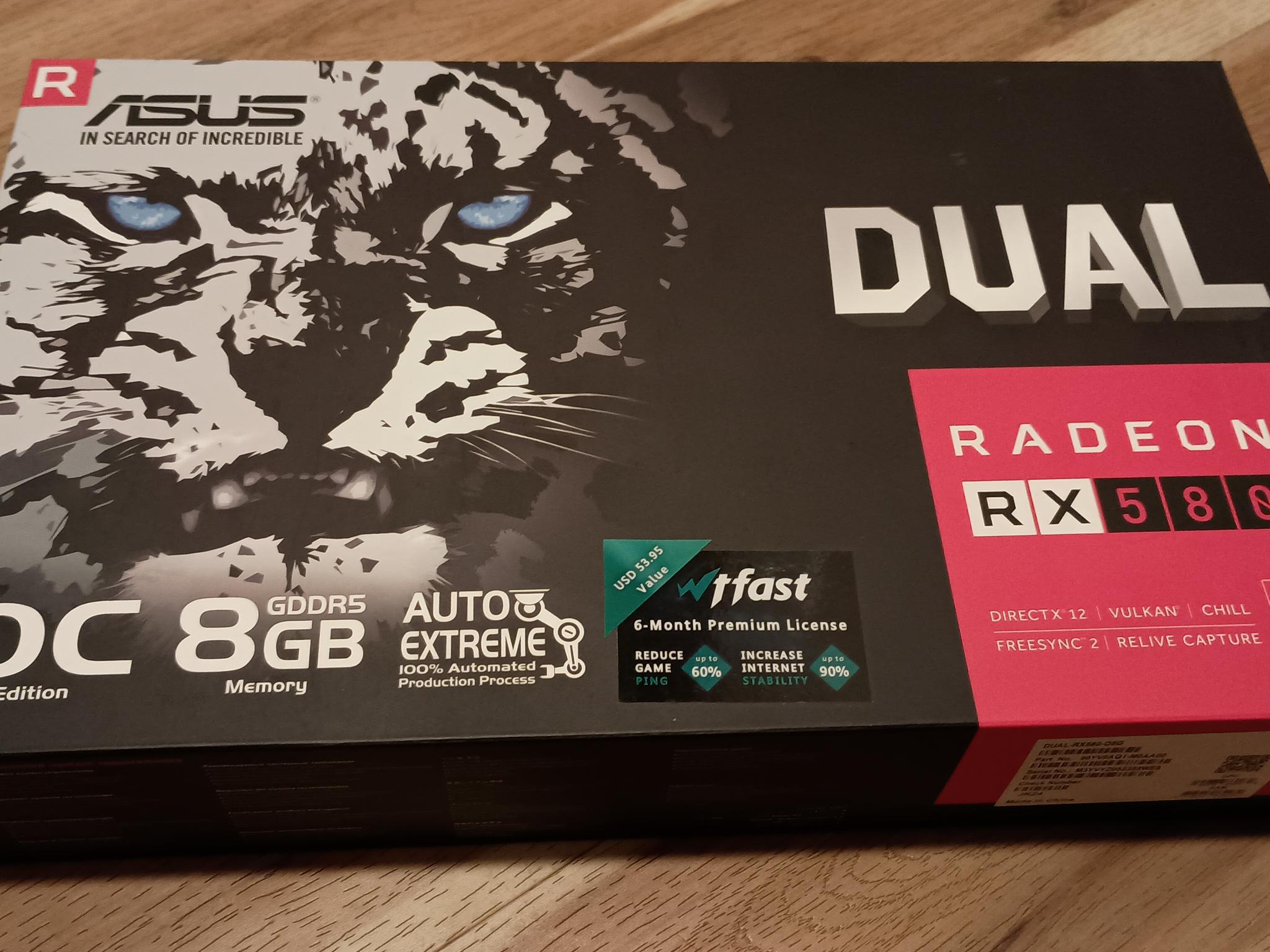 Asus DUAL Radeon RX 580 8GB