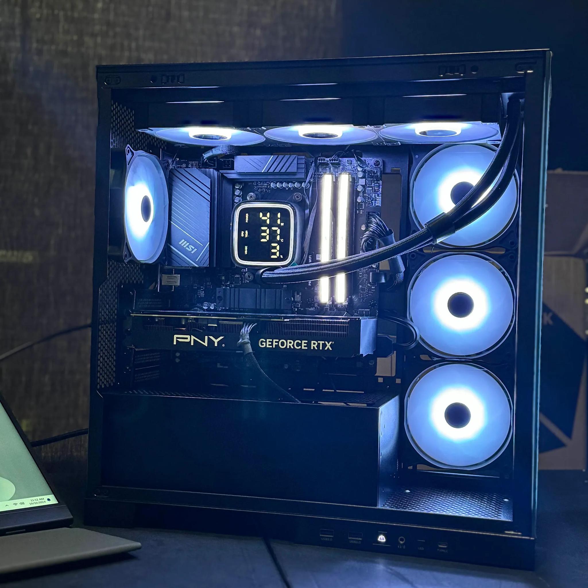 Midnight Phantom | RTX 4070 12 GB | 32 GB DDR5 | 1 TB SSD | Ryzen 5 7500F | High End Gaming PC