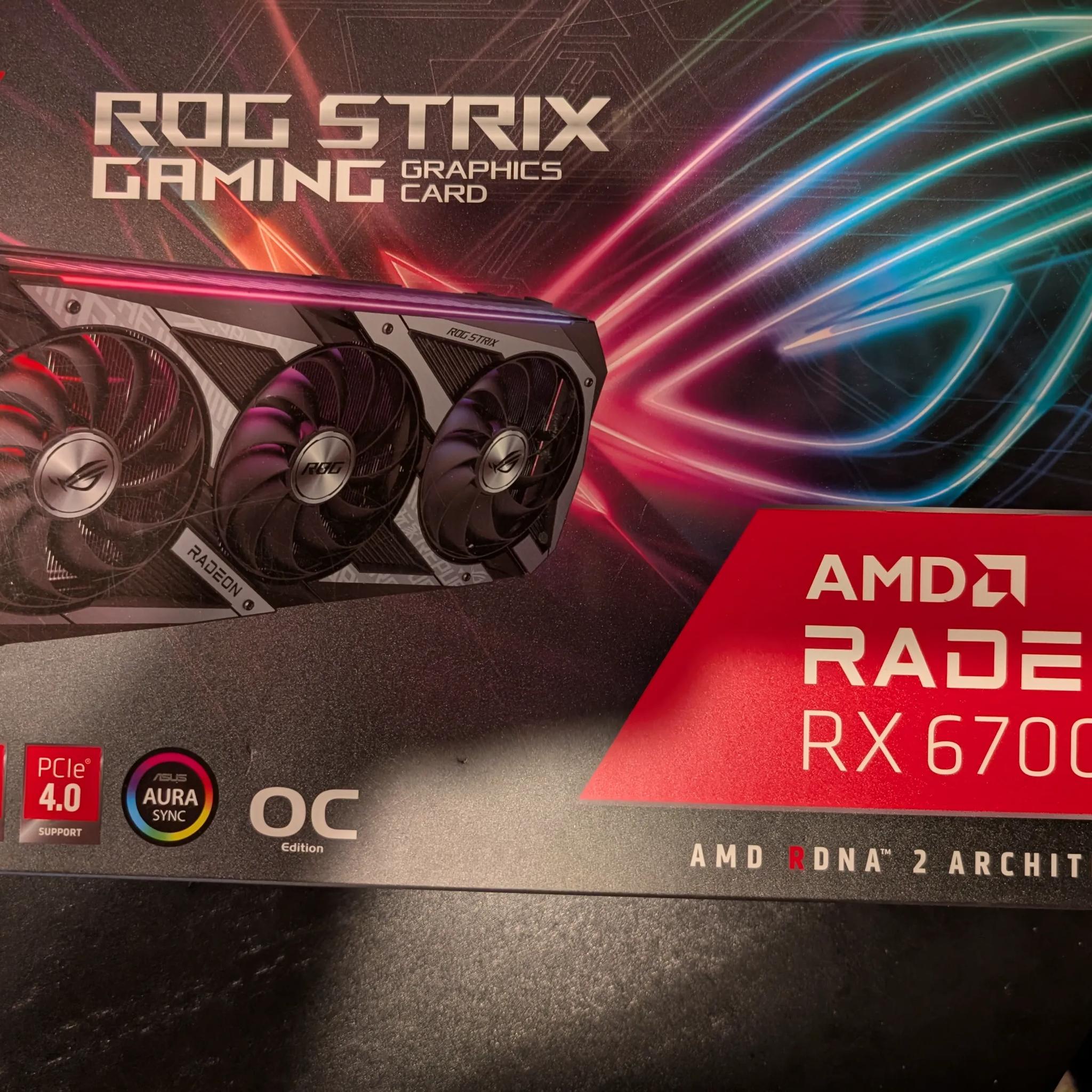 ROG STRIX GAMING AMD Radeon RX 6700 XT (Lightly Used)