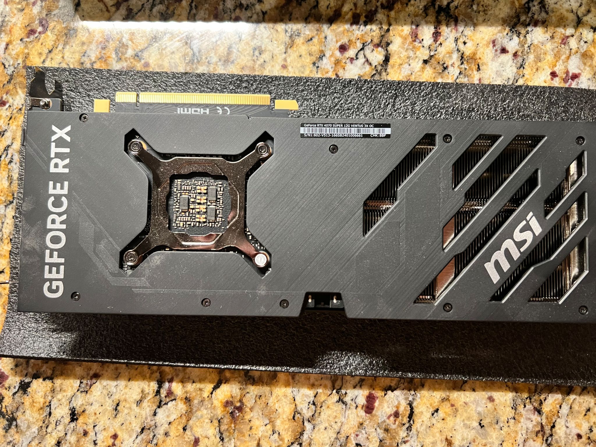 MSI 4070 super Used/like new with box and adapter