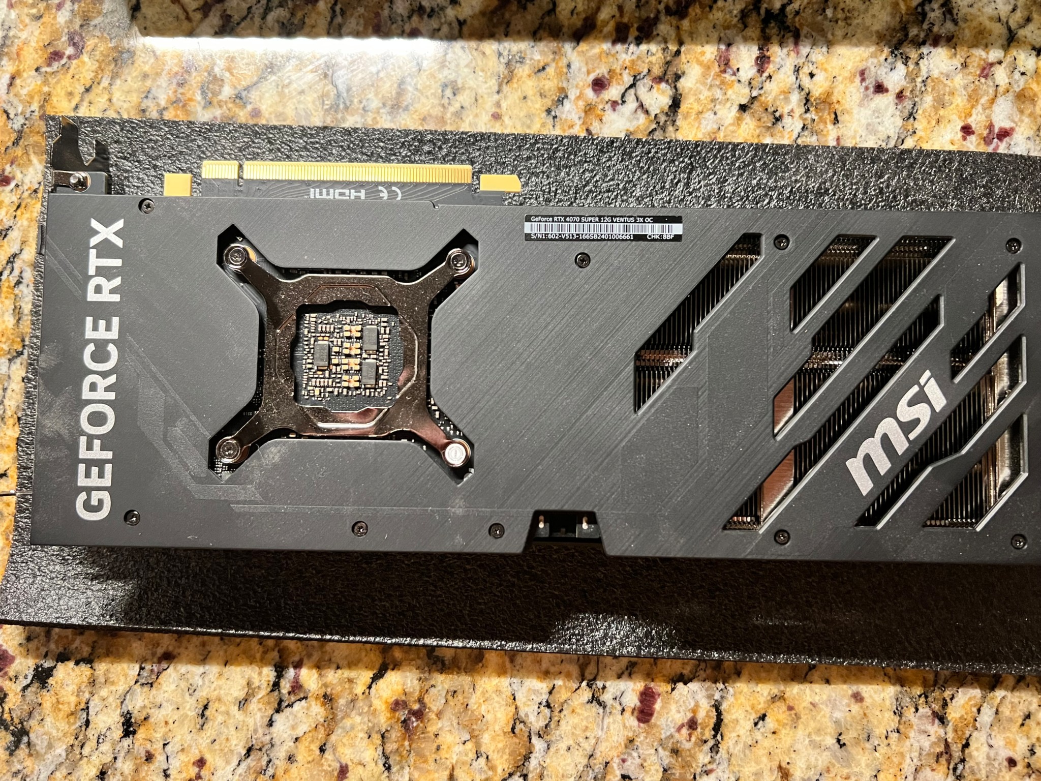 MSI 4070 super Used/like new with box and adapter