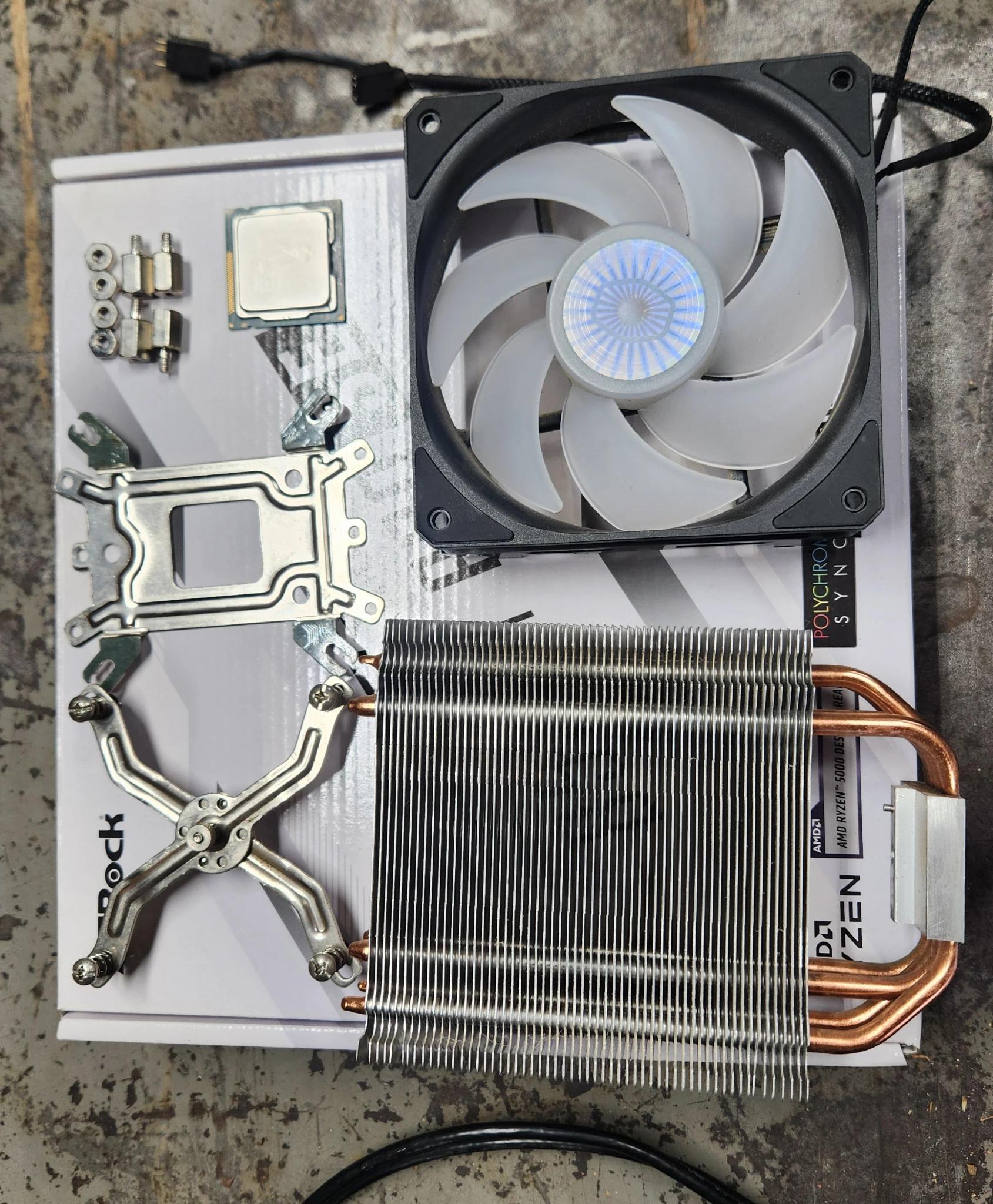 i5 2500K with Hyper 212 RGB cooler and 12GB ram