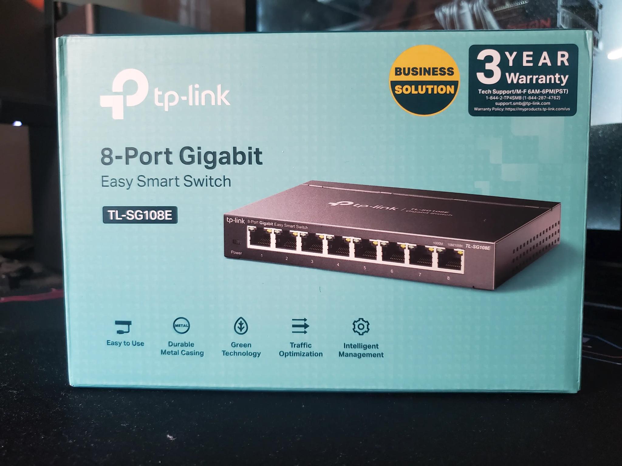 TP-Link TL-SG108E 8-Port Gigabit Easy Smart Switch