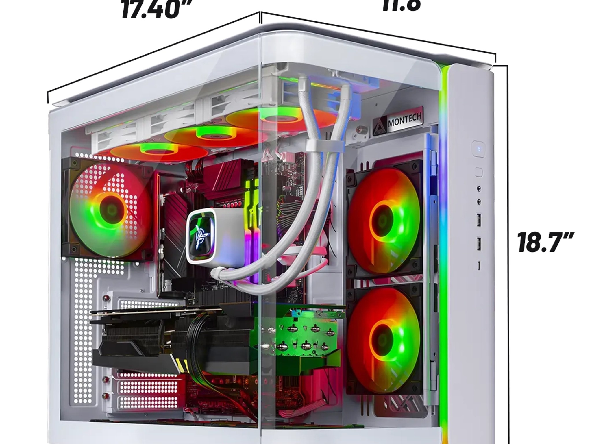 CLEARANCE SALE! SKYTECH KING95 Gaming PC | 5070Ti | 32GB RGB RAM | 2TB SSD | R9 9900X3D | Win 11