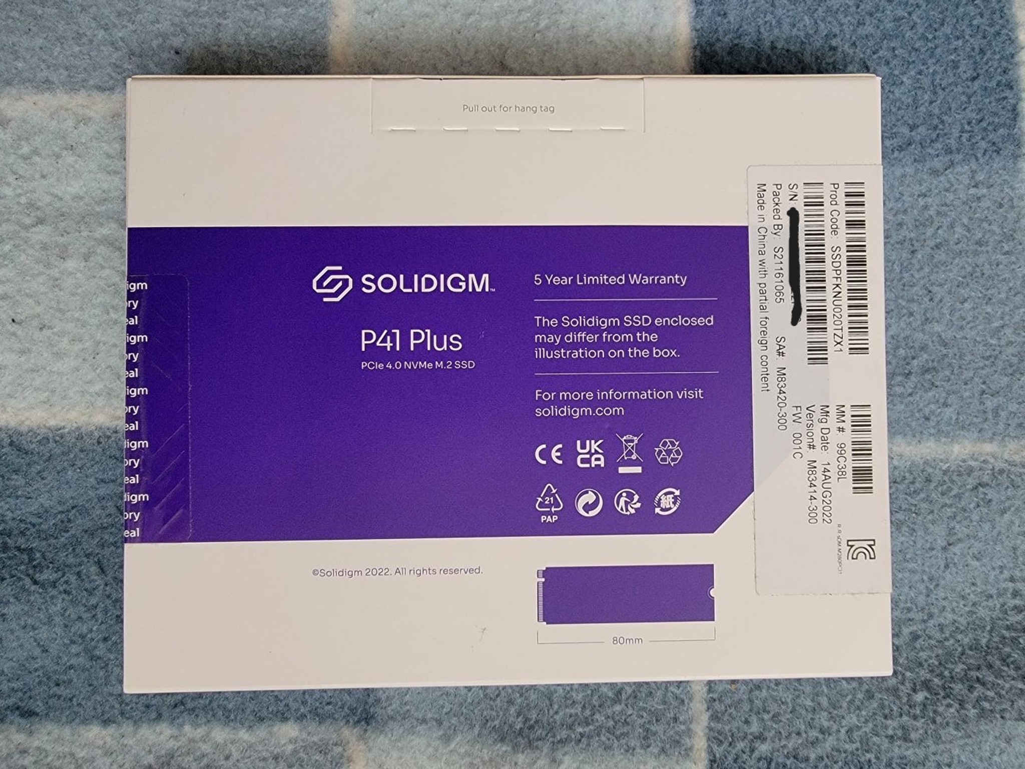 Solidigm P41 Plus Series 2TB PCIe GEN 4 NVMe SSD - New In Box