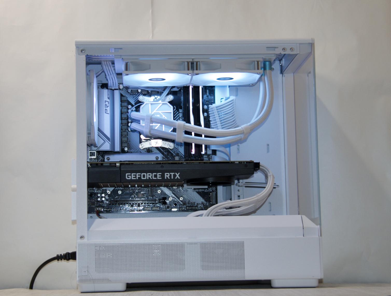 RTX 3080, Ryzen 5 7500F, 32GB DDR5, 1TB NVMe SSD, WiFi - Liquid Cooled Gaming PC