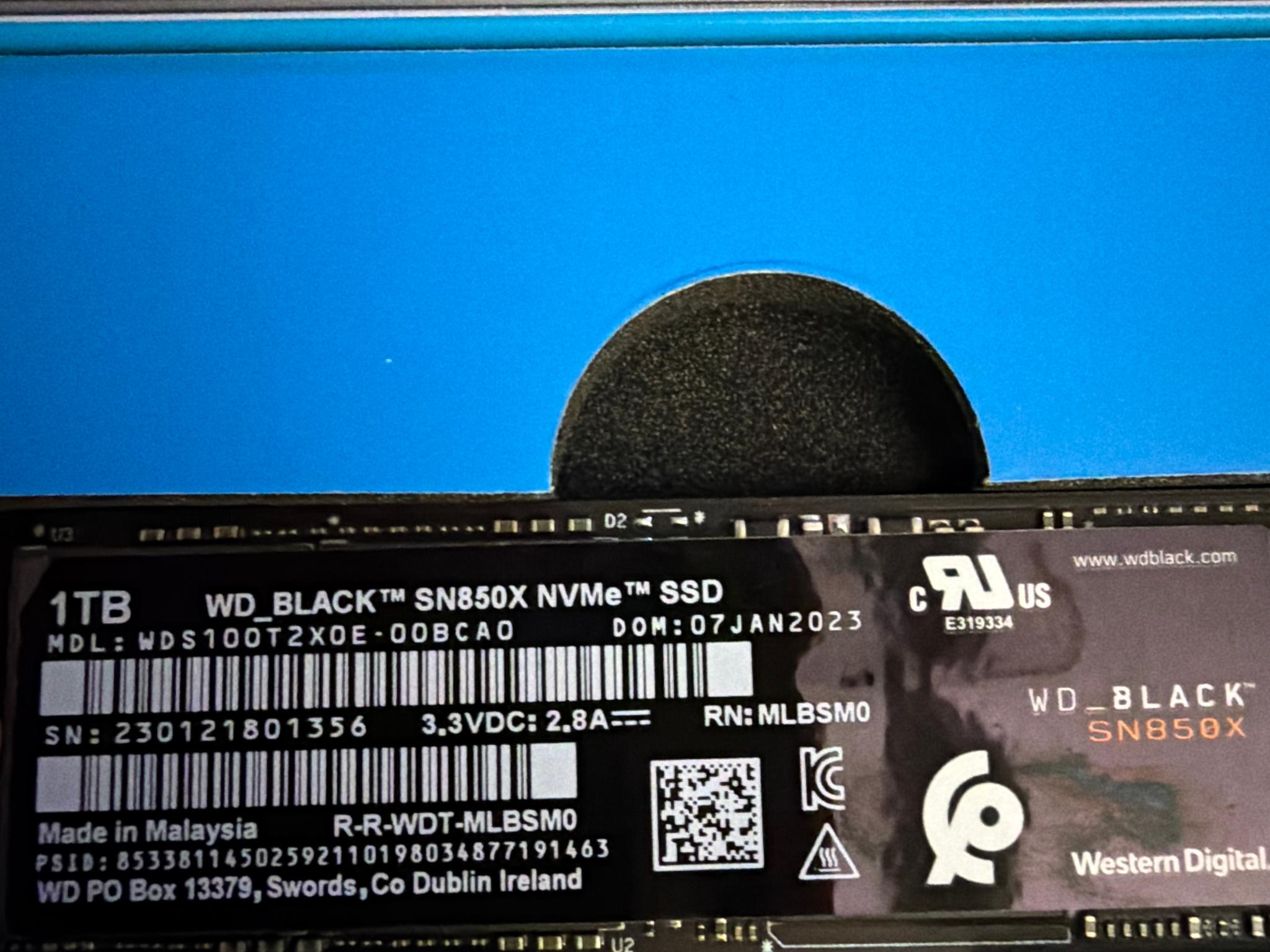 WD Black SN850X 1TB King of SSD’s! New open box