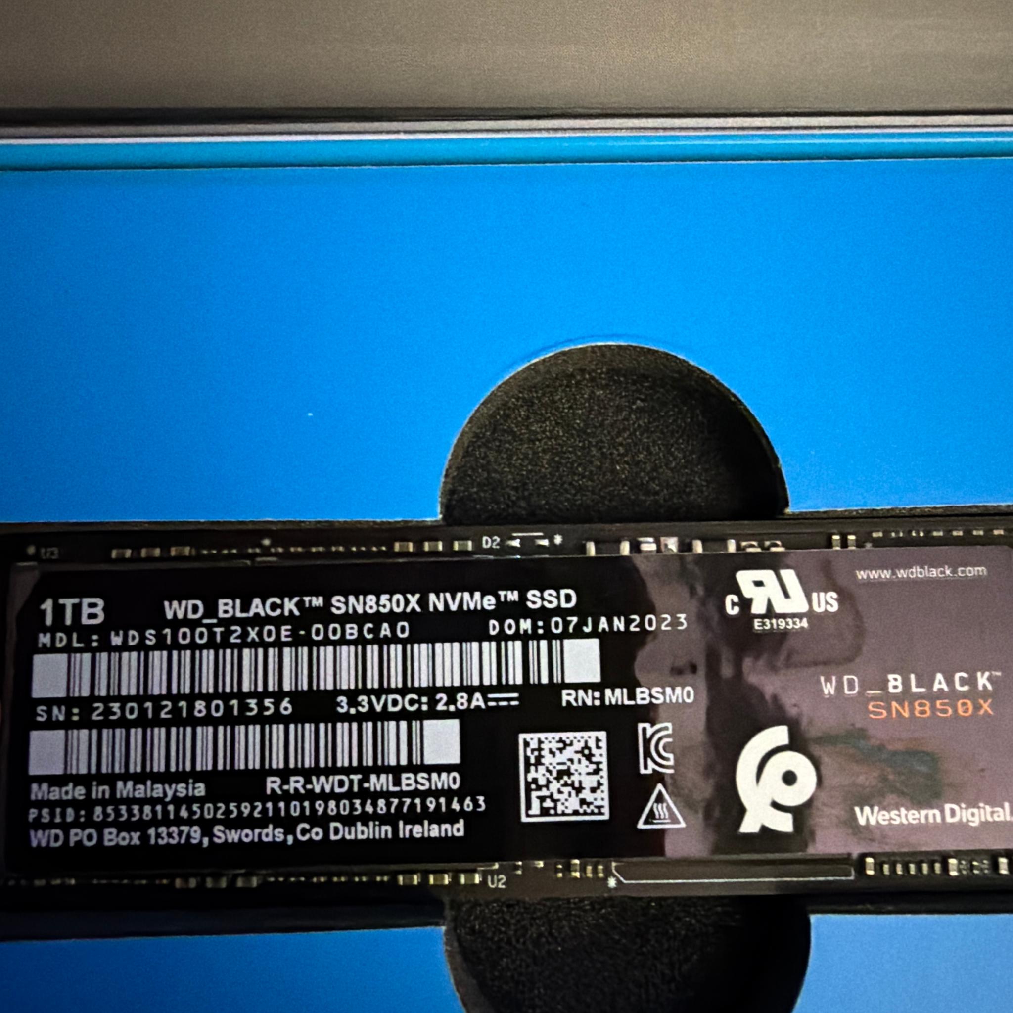 WD Black SN850X 1TB King of SSD’s!