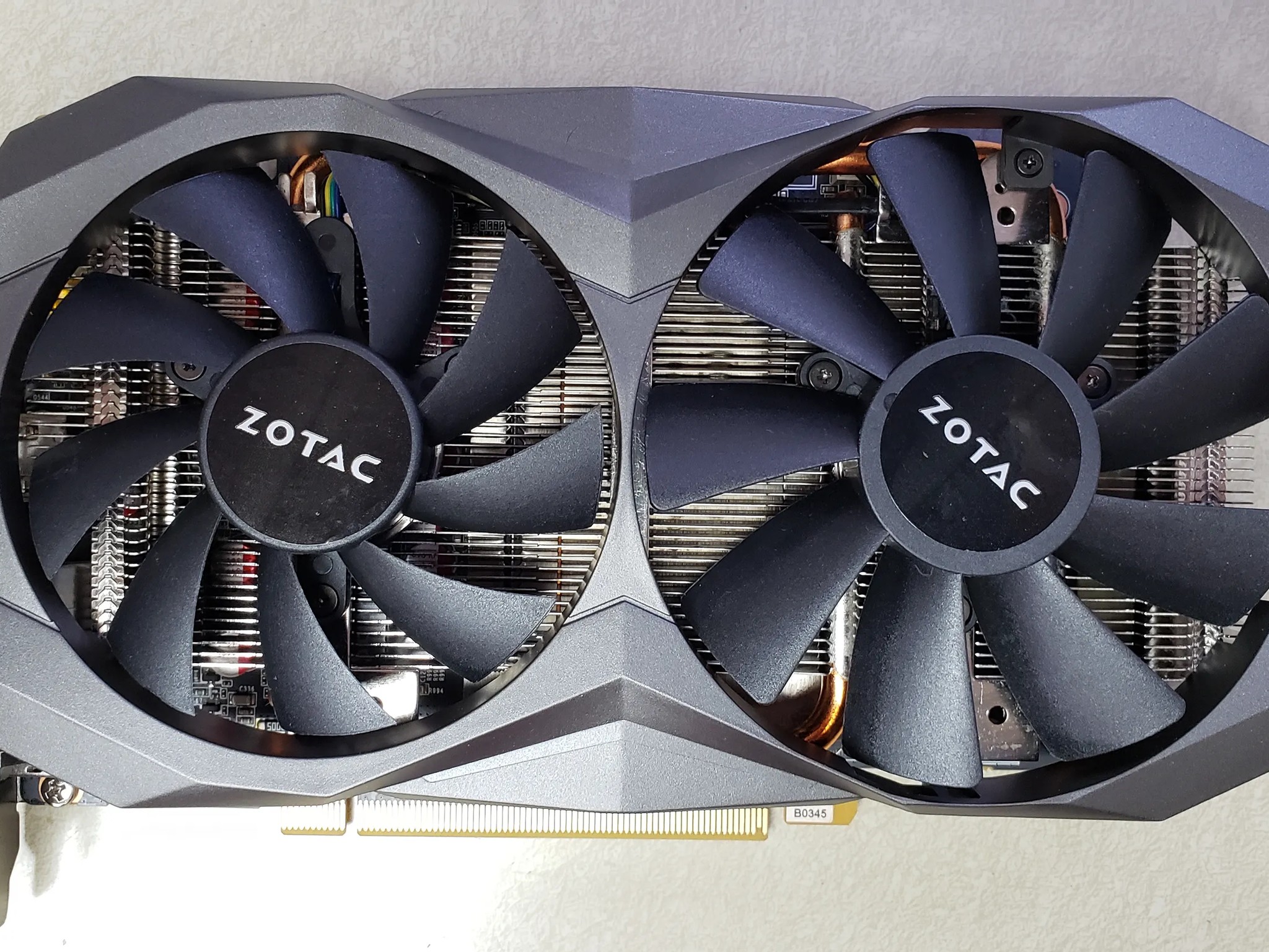Zotac GTX 1060 graphics card 6GB GDDR5x memory