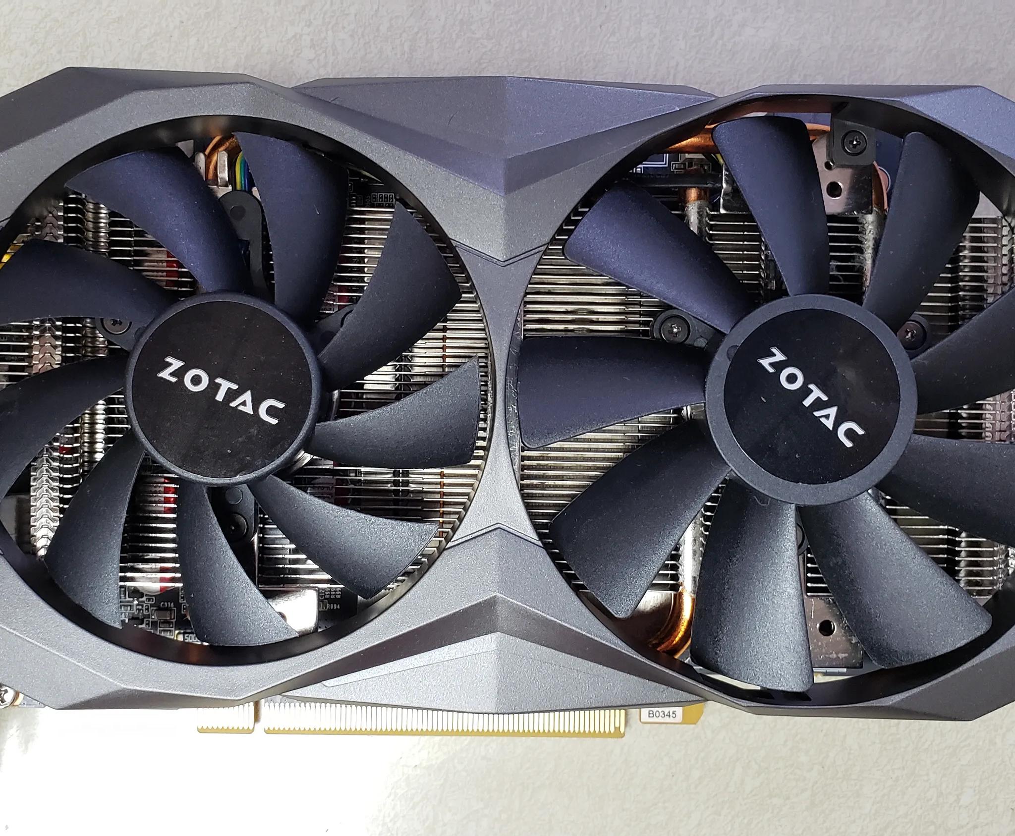 Zotac GTX 1060 graphics card 6GB GDDR5x memory