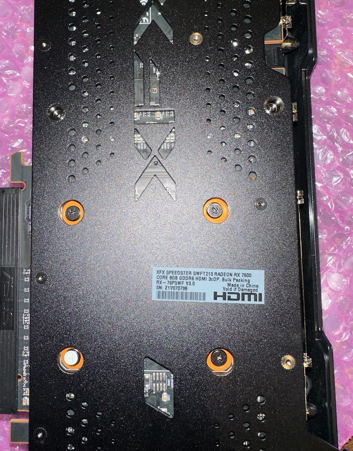 AMD Radeon RX 7600 8GB GDDR6 Graphics Card