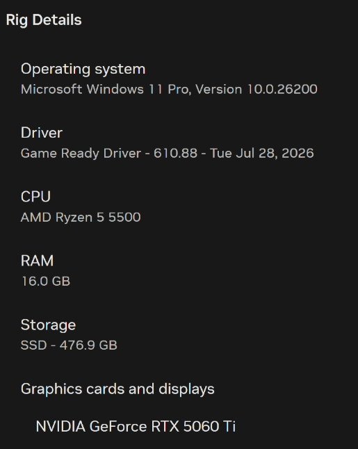 Ghost Byte | RTX 5060 TI 8G | RYZEN 5 5500 | 16GB DDR4 | 512GB SSD | WINDOWS 11 PRO + WIFI BLUETOOTH