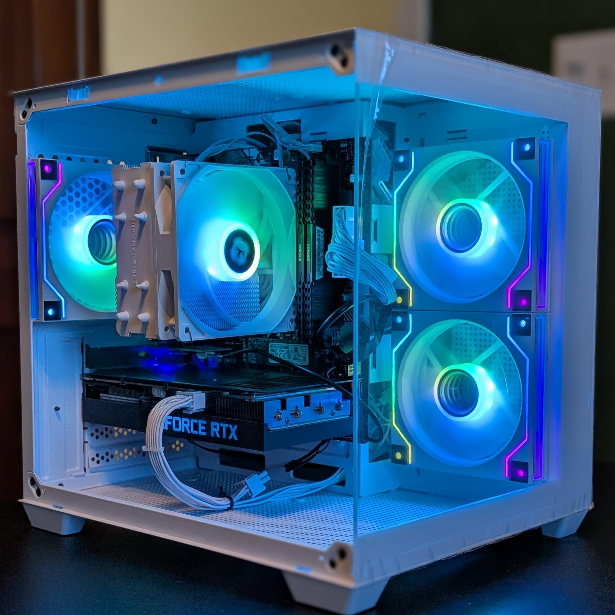 Ryzen 5 3600 | RTX 3060 Ti - White Fish Tank Gaming PC