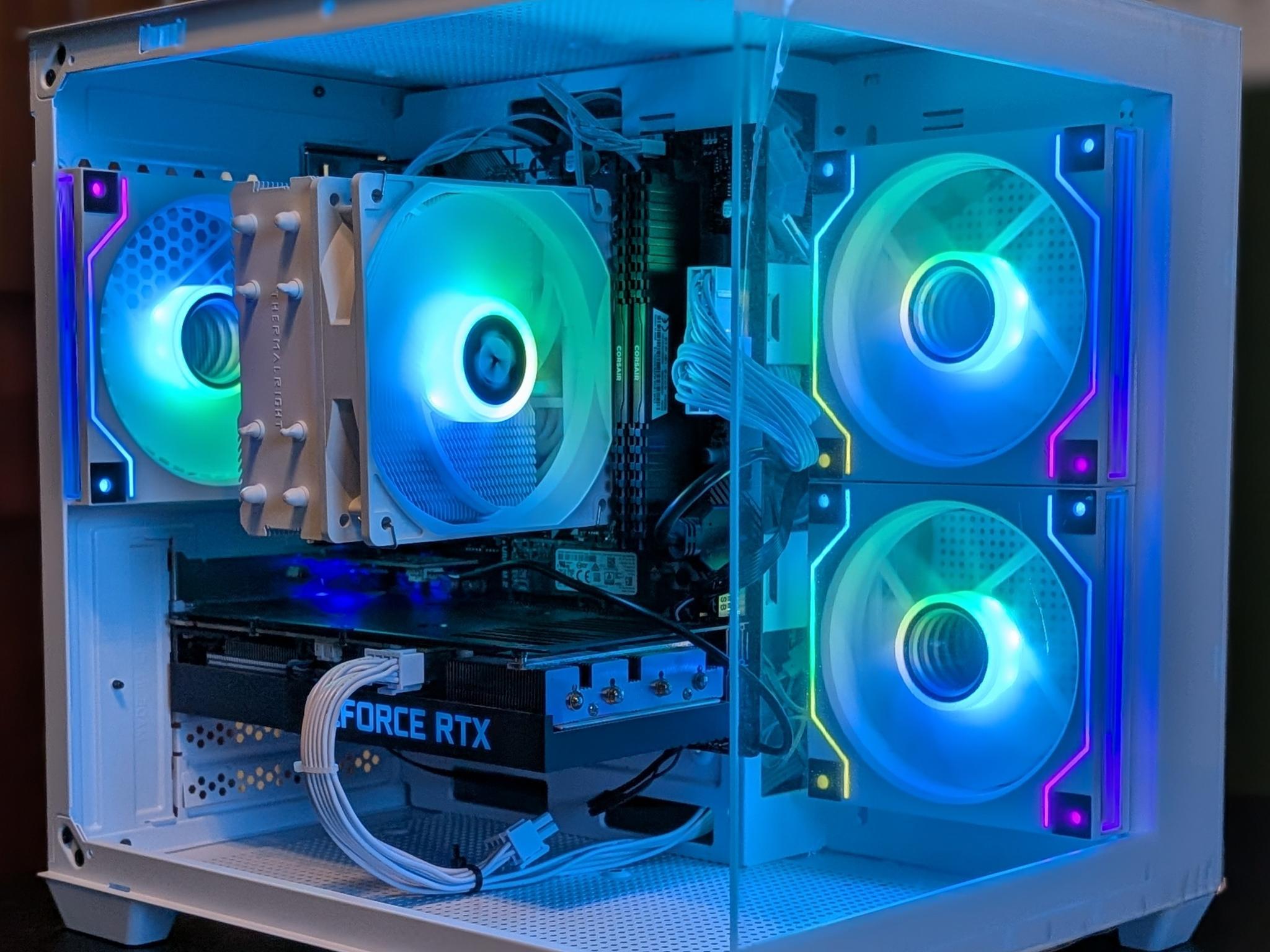 Ryzen 5 3600 | RTX 3060 Ti - White Fish Tank Gaming PC