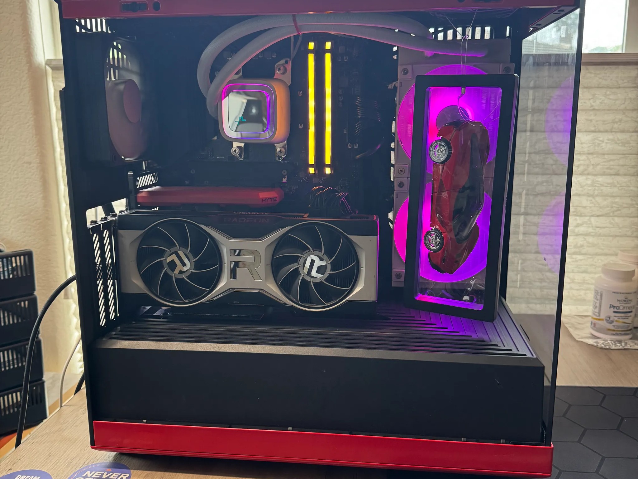 Ryzen 5 5600X | RX 6700 XT | 64GB RGB RAM | 2 TB NVMe | HYTE Y40 (Red Ferrari Theme)