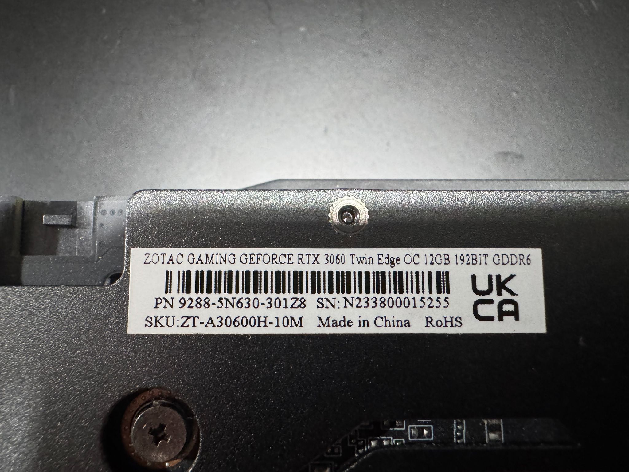 ZOTAC GAMING Twin Edge OC GeForce RTX 3060 12GB