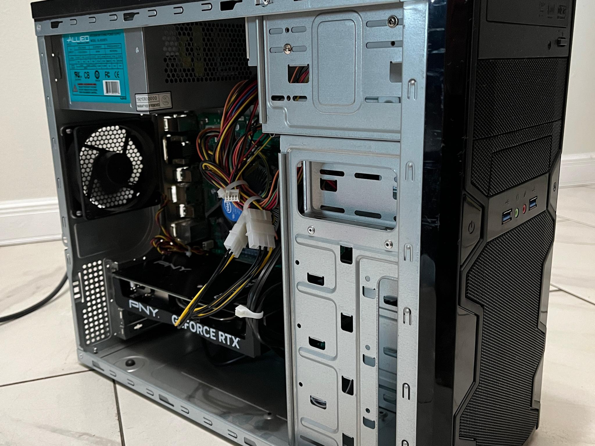 NVIDIA RTX 4060, Intel Core i7-9700, 16GB RAM, 500GB SSD - High FPS Gaming PC w/ Wi-Fi & BT