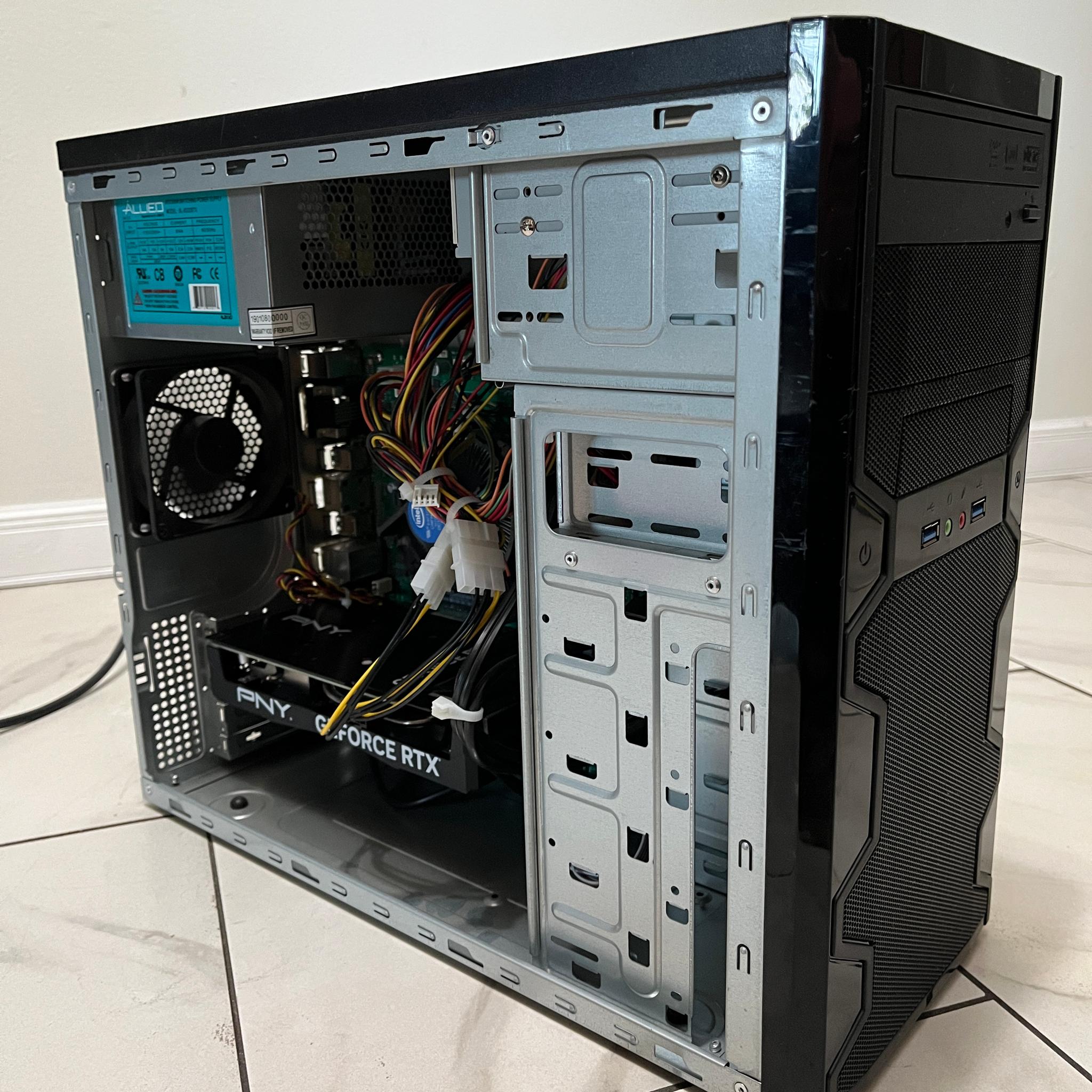 NVIDIA RTX 4060, Intel Core i7-9700, 16GB RAM, 500GB SSD - High FPS Gaming PC w/ Wi-Fi & BT